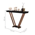 Aparador Harvin Com Pés De Eucalipto Preto