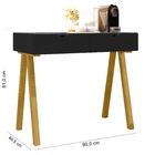 Aparador Havanna 2 Gavetas Em Mdf Com Pés Em Madeira Maciça P