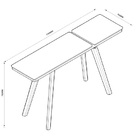 Aparador Ibiza Off White/naturalle - Tebarrot Móveis