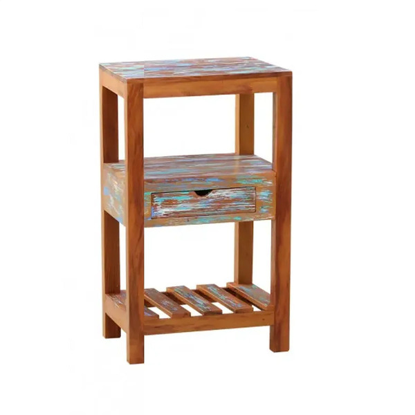 Aparador Ilha 50cm Madeira Maciça Pátina