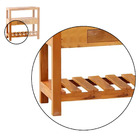 Aparador Ilha 80cm Madeira Maciça Natural C/ Gaveta