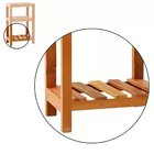 Aparador Ilha Bancada 50cm Madeira Maciça Natural