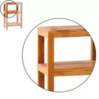 Aparador Ilha Bancada 50cm Madeira Maciça Natural