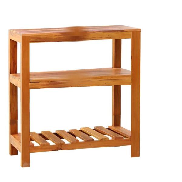 Aparador Ilha Bancada 80 Cm Madeira Demolição Natural