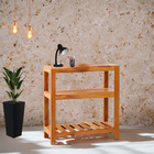 Aparador Ilha Bancada 80cm Madeira Maciça Natural