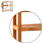 Aparador Ilha Bancada 85 Cm Madeira Maciça Natural