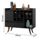 Aparador Imperial Preto - Ej Móveis