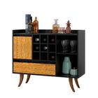 Aparador Imperial Preto/nature – Ej Móveis