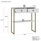 Aparador Industrial 2 Gavetas Dijon Branco