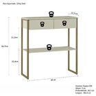 Aparador Industrial 2 Gavetas Dijon Off White Ac