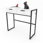 Aparador Industrial 2 Gavetas - Metalon Preto Branco