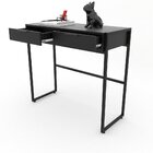 Aparador Industrial 2 Gavetas - Metalon Preto Preto