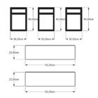 Aparador Industrial Aço Preto Mdf 30cm Cor Azul Ind22azapr