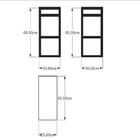 Aparador Industrial Aço Preto Prateleiras 30cm Cor Branca Ind