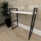 Aparador Industrial Aço Preto Prateleiras 30cm Cor Branca Ind