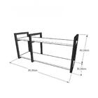 Aparador Industrial Aço Preto Prateleiras 30cm Cor Cinza Ind1