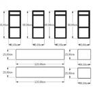 Aparador Industrial Aço Preto Prateleiras 30cm Cor Preto Ind1