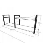 Aparador Industrial Aço Preto Prateleiras 30cm Osb Ind07osbapr