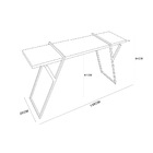 Aparador Industrial Brooklyn Base Metálica Preto - D'rossi