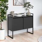 Aparador Industrial E Adega Preto