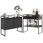 Aparador Industrial E Adega Preto