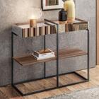 Aparador Industrial Espelhado Zephanie Madeira