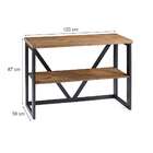 Aparador Industrial Lesoto Marrom E Preto