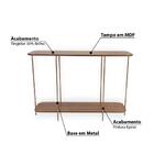 Aparador Industrial Lógica 100cm - Amêndoa/cobre