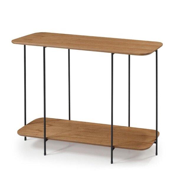 Aparador Industrial Lógica 100cm Nacional Móveis Amêndoa/preto