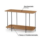 Aparador Industrial Lógica 100cm Nacional Móveis Amêndoa/preto