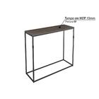 Aparador Industrial Miranda 90 Cm - Preto/ameixa