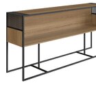 Aparador Industrial Retrô Com Nicho Madeira/aço 160cm York Ha