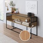 Aparador Industrial Retrô Com Nicho Madeira/aço 160cm York Ha