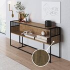 Aparador Industrial Retrô Com Nicho Madeira/aço 160cm York Ve