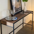 Aparador Industrial Retrô Madeira/aço 120cm York Vermont/preto