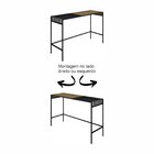 Aparador Industrial Retrô Madeira/aço 120cm York Vermont/preto