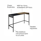 Aparador Industrial Retrô Madeira/aço 120cm York Vermont/preto