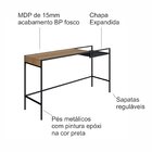 Aparador Industrial Retrô Madeira/aço 140cm York Hanover/preto