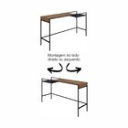 Aparador Industrial Retrô Madeira/aço 140cm York Vermont/preto