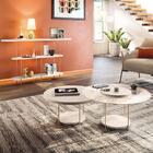 Aparador Infinity E Mesas De Centro Sky Com Tampo De Vidro E