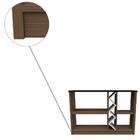 Aparador Isis Com Adega Imbuia Preto Tana Decor