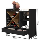 Aparador Jb 4002 Luxo Preto/nature - Jb Bechara