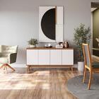 Aparador Kappesberg 4 Portas Canela/branco 156cm