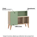 Aparador Leaves Com 5 Nichos - Natural/verde