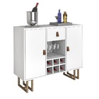 Aparador Londres Estilo Industrial 2 Portas Pés Ferro Branco/