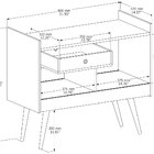 Aparador Luxo 1 Gaveta Preto/nature 4064 - Jb Bechara