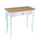 Aparador Madeira Maciça 1 Gaveta Pés Luis Xv Branco Garapa D2