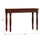 Aparador Madeira Maciça 2 Gavetas 120 Cm 8933 Freijo Milani S