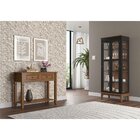 Aparador Madeira Maciça 2 Gavetas Amêndoa