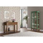 Aparador Madeira Maciça 2 Gavetas Amêndoa